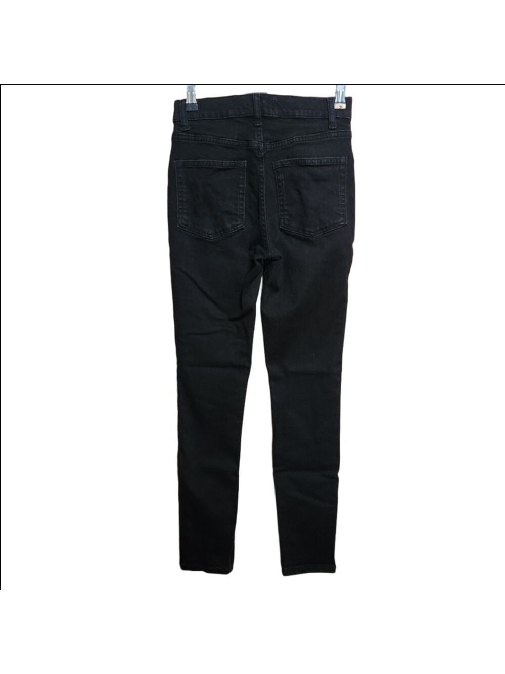 REFORMATION HIGH RISE STRETCH SKINNY BLACK JEANS SIZE 25 - Picture 5 of 6